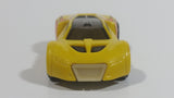 2009 Hot Wheels Track Stars Ultra Rage Yellow Plastic Body Die Cast Toy Car Vehicle