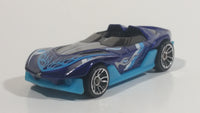 2012 Hot Wheels HW Code Cars Yur So Fast Ferrari Metallic Dark Blue Die Cast Toy Car Vehicle