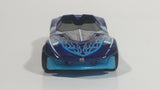 2012 Hot Wheels HW Code Cars Yur So Fast Ferrari Metallic Dark Blue Die Cast Toy Car Vehicle