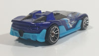 2012 Hot Wheels HW Code Cars Yur So Fast Ferrari Metallic Dark Blue Die Cast Toy Car Vehicle