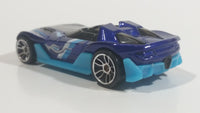 2012 Hot Wheels HW Code Cars Yur So Fast Ferrari Metallic Dark Blue Die Cast Toy Car Vehicle