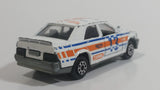 Vintage Majorette Mercedes 190E 2.3 - 16 White #13 No. 231 Die Cast Toy Car Vehicle with Opening Doors 1/59 Scale Made in France