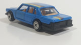 Unmarked Brand Blue Sedan "MB" Die Cast Toy Car Vehicle with Opening Doors