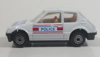 Very Rare HTF Sohbi Volkswagen VW Golf Police Cop White Die Cast Toy Car Emergency Rescue Vehicle