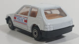 Very Rare HTF Sohbi Volkswagen VW Golf Police Cop White Die Cast Toy Car Emergency Rescue Vehicle