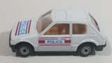 Very Rare HTF Sohbi Volkswagen VW Golf Police Cop White Die Cast Toy Car Emergency Rescue Vehicle