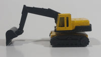 Majorette Pelle Mecanique Excavator 1/100 Scale Yellow No. 242 Die Cast Toy Car Construction Equipment Machinery Digger Vehicle