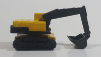 Majorette Pelle Mecanique Excavator 1/100 Scale Yellow No. 242 Die Cast Toy Car Construction Equipment Machinery Digger Vehicle