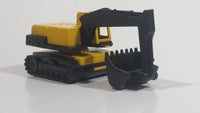 Majorette Pelle Mecanique Excavator 1/100 Scale Yellow No. 242 Die Cast Toy Car Construction Equipment Machinery Digger Vehicle