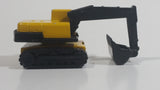 Majorette Pelle Mecanique Excavator 1/100 Scale Yellow No. 242 Die Cast Toy Car Construction Equipment Machinery Digger Vehicle