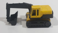 Majorette Pelle Mecanique Excavator 1/100 Scale Yellow No. 242 Die Cast Toy Car Construction Equipment Machinery Digger Vehicle