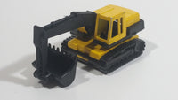 Majorette Pelle Mecanique Excavator 1/100 Scale Yellow No. 242 Die Cast Toy Car Construction Equipment Machinery Digger Vehicle