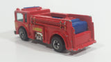 1982 Hot Wheels Fire Eater Red Fire Truck Die Cast Toy Car Vehicle - BW - Blue Lights