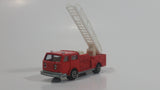 Vintage Majorette Pompier Fire Ladder Truck No. 207 Red 1/100 Scale Die Cast Toy Car Firefighting Rescue Emergency Vehicle