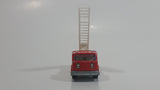 Vintage Majorette Pompier Fire Ladder Truck No. 207 Red 1/100 Scale Die Cast Toy Car Firefighting Rescue Emergency Vehicle