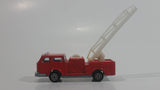 Vintage Majorette Pompier Fire Ladder Truck No. 207 Red 1/100 Scale Die Cast Toy Car Firefighting Rescue Emergency Vehicle
