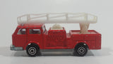 Vintage Majorette Pompier Fire Ladder Truck No. 207 Red 1/100 Scale Die Cast Toy Car Firefighting Rescue Emergency Vehicle