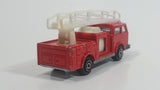Vintage Majorette Pompier Fire Ladder Truck No. 207 Red 1/100 Scale Die Cast Toy Car Firefighting Rescue Emergency Vehicle