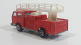 Vintage Majorette Pompier Fire Ladder Truck No. 207 Red 1/100 Scale Die Cast Toy Car Firefighting Rescue Emergency Vehicle