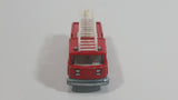 Vintage Majorette Pompier Fire Ladder Truck No. 207 Red 1/100 Scale Die Cast Toy Car Firefighting Rescue Emergency Vehicle