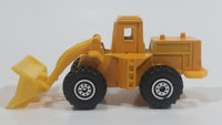 Unknown Brand Tractor Bull Dozer Yellow Plastic and Metal Die Cast Toy Car Construction Equipment Machinery Vehicle