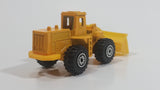 Unknown Brand Tractor Bull Dozer Yellow Plastic and Metal Die Cast Toy Car Construction Equipment Machinery Vehicle