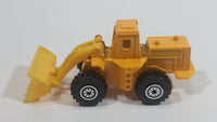 Unknown Brand Tractor Bull Dozer Yellow Plastic and Metal Die Cast Toy Car Construction Equipment Machinery Vehicle