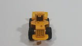 Unknown Brand Tractor Bull Dozer Yellow Plastic and Metal Die Cast Toy Car Construction Equipment Machinery Vehicle