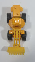 Unknown Brand Tractor Bull Dozer Yellow Plastic and Metal Die Cast Toy Car Construction Equipment Machinery Vehicle