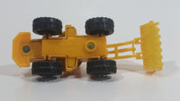 Unknown Brand Tractor Bull Dozer Yellow Plastic and Metal Die Cast Toy Car Construction Equipment Machinery Vehicle