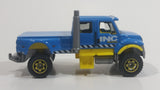 2014 Matchbox MBX Construction International CXT Blue Semi Truck Die Cast Toy Car Vehicle