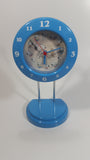 Peanuts Comic Strip Snoopy Cartoon Character Blue Desk Clock Collectible Working