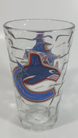 NHL Ice Hockey Vancouver Canucks Ripple Ice Style Glass 6" Tall Glass Cup Sports Team Collectible