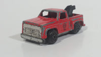 Vintage Buddy L "Metal Made"  Mini Fire Dept. Tow Truck Red Die Cast Toy Car Vehicle