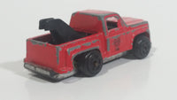 Vintage Buddy L "Metal Made"  Mini Fire Dept. Tow Truck Red Die Cast Toy Car Vehicle