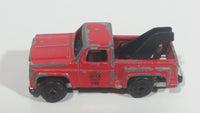 Vintage Buddy L "Metal Made"  Mini Fire Dept. Tow Truck Red Die Cast Toy Car Vehicle