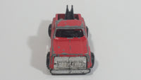 Vintage Buddy L "Metal Made"  Mini Fire Dept. Tow Truck Red Die Cast Toy Car Vehicle