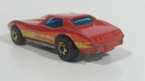 1982 Hot Wheels Gold Hot Ones Corvette Stingray Red Die Cast Toy Car Vehicle - Hong Kong