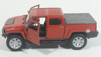 HTF Maisto Hummer H3T Copper Orange 1/47 Scale Die Cast Toy Car Vehicle with Opening Doors