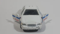 2008 Greenlight Ford Crown Victoria Interceptor Chicago Police Cruiser No. 4026 White 1/43 Scale Die Cast Toy Emergency Response Vehicle with Opening Doors - Missing the Roof Lights