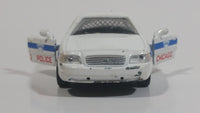 2008 Greenlight Ford Crown Victoria Interceptor Chicago Police Cruiser No. 4026 White 1/43 Scale Die Cast Toy Emergency Response Vehicle with Opening Doors - Missing the Roof Lights