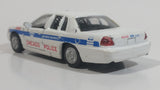 2008 Greenlight Ford Crown Victoria Interceptor Chicago Police Cruiser No. 4026 White 1/43 Scale Die Cast Toy Emergency Response Vehicle with Opening Doors - Missing the Roof Lights