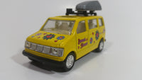 Kintoy Yellow Hippy Travel Sweet Heart Van Yellow 3 1/2" Long Pullback Motorized Friction Die Cast Toy Car Vehicle