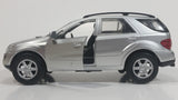 New Ray 2006 Mercedes-Benz M-Class Silver 1/32 Scale Die Cast Toy Car Sport Utility Vehicle with Opening Doors