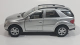 New Ray 2006 Mercedes-Benz M-Class Silver 1/32 Scale Die Cast Toy Car Sport Utility Vehicle with Opening Doors