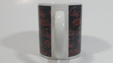 2009 Motley Crue Black with Red Writing Ceramic Coffee Mug Music Rock Band Collectible