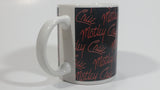 2009 Motley Crue Black with Red Writing Ceramic Coffee Mug Music Rock Band Collectible