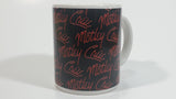 2009 Motley Crue Black with Red Writing Ceramic Coffee Mug Music Rock Band Collectible