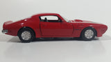 1999 New Ray 1973 Pontiac Fire Bird Red Pullback Motorized Friction Die Cast Toy Car Vehicle with Opening Doors