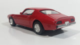 1999 New Ray 1973 Pontiac Fire Bird Red Pullback Motorized Friction Die Cast Toy Car Vehicle with Opening Doors